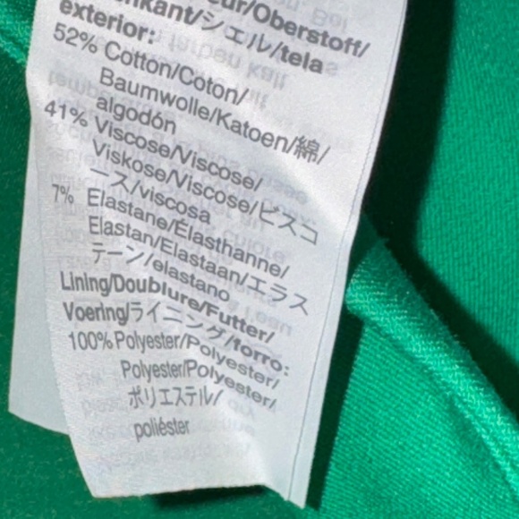 EUC J. Crew No. 2 Pencil® Skirt Bi-stretch Cotton Blend Green Size 24 - Picture 6 of 11